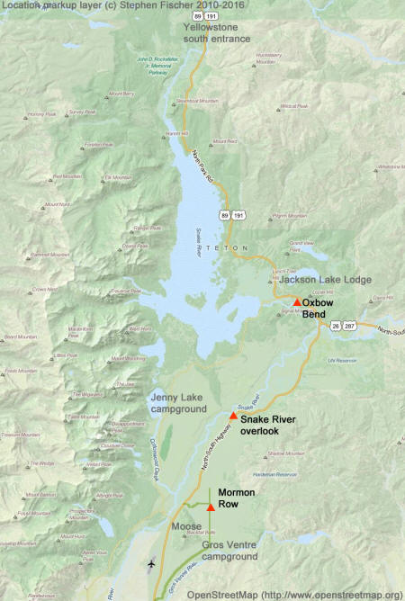 Grand Tetons map