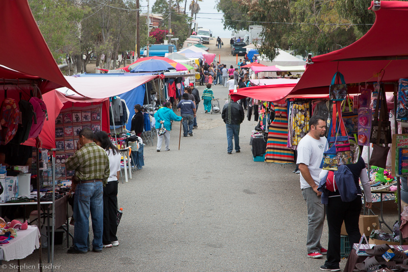 Open street market at Primo Tapia