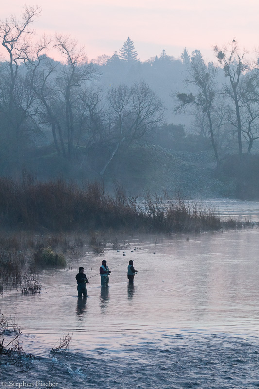 Fishing trio