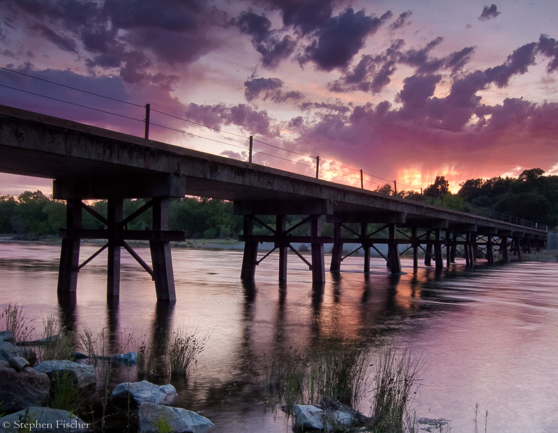 Jim's bridge sunset