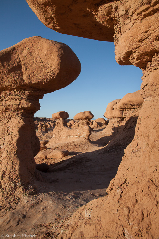 Pillars of sandstone
