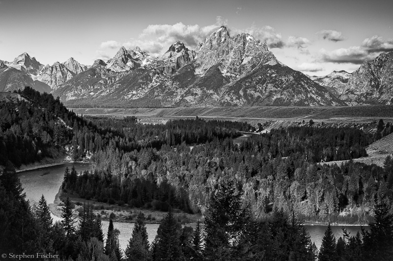 Snake river and the Tetons