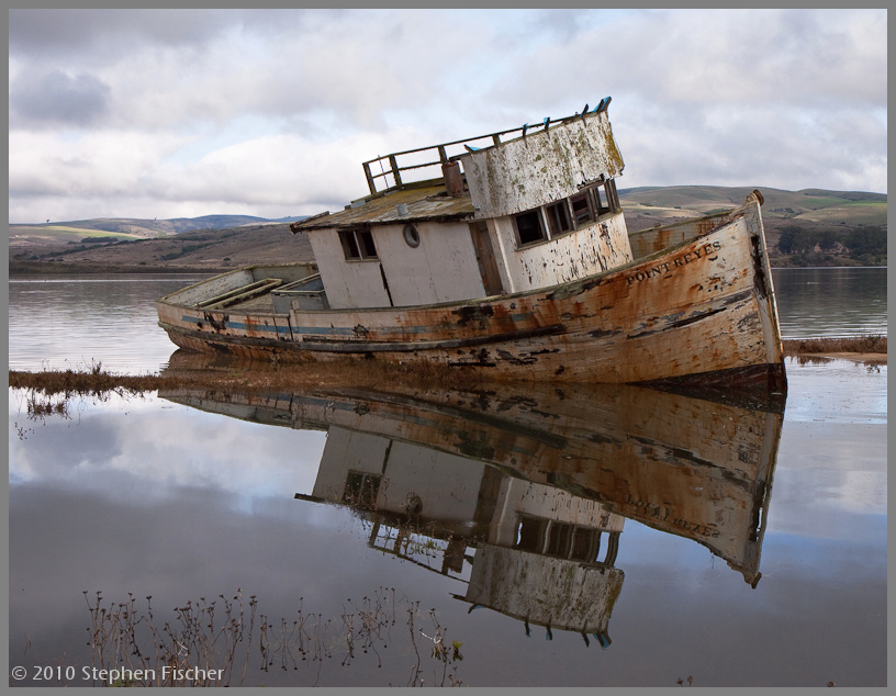 Beached boat