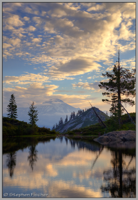 Shasta morning sky