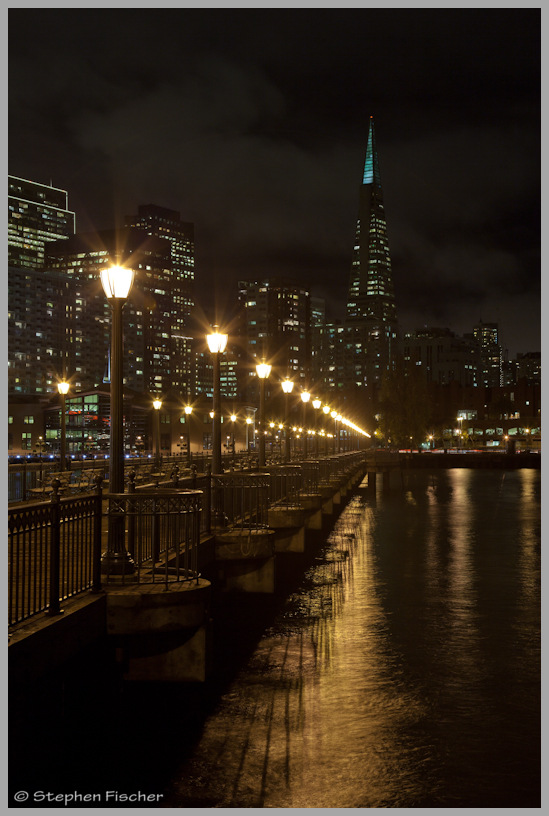 Embarcadero at night