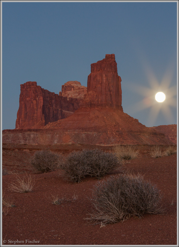 Candlestick and the moon