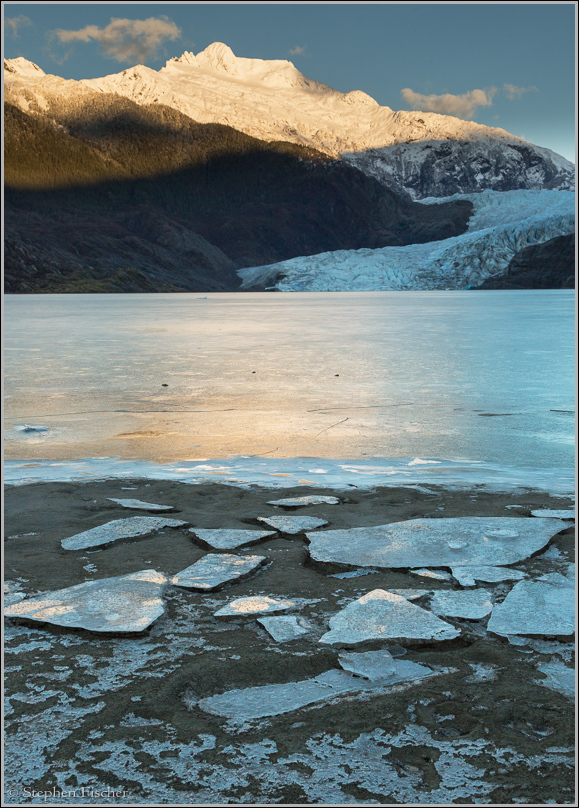 Mendenhall glacier ice