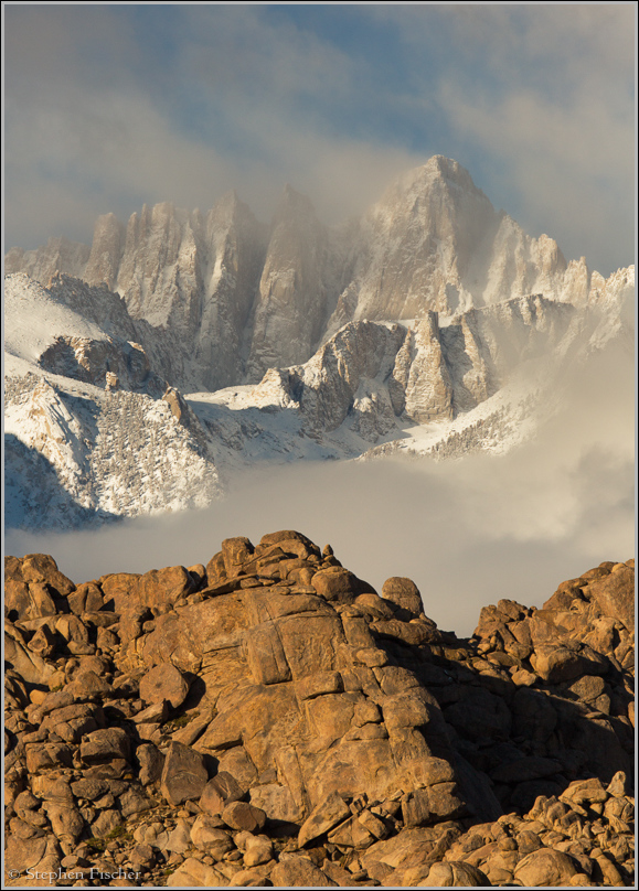 Whitney above the hills