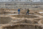 John and Tucker at Chaco Canyon