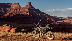 White Rim Trail by dual sport motorcycle