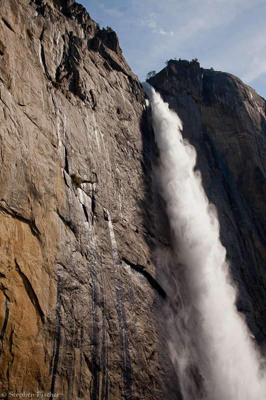 The face of Yosemite falls