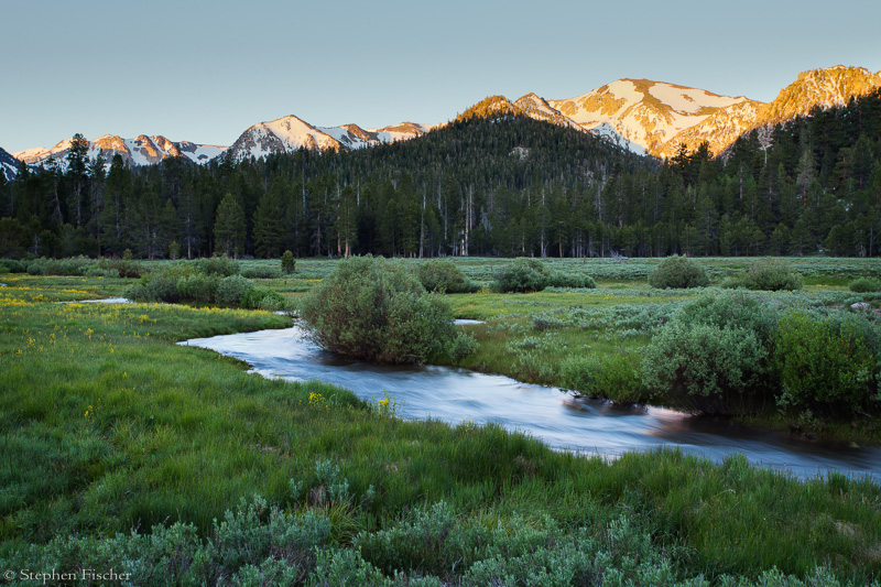 Last light in Upper Fish Valley