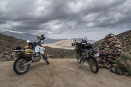 Dual sport motorcycles on Mengel Pass