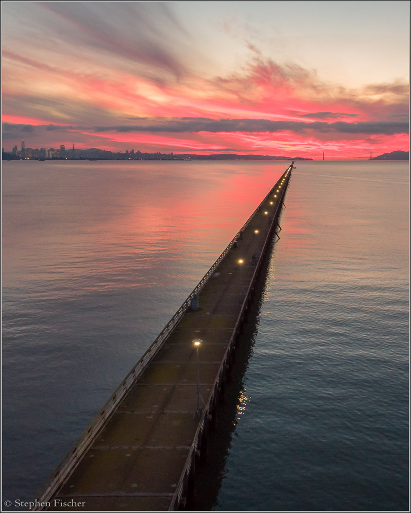 The Berkeley Pier at dusk