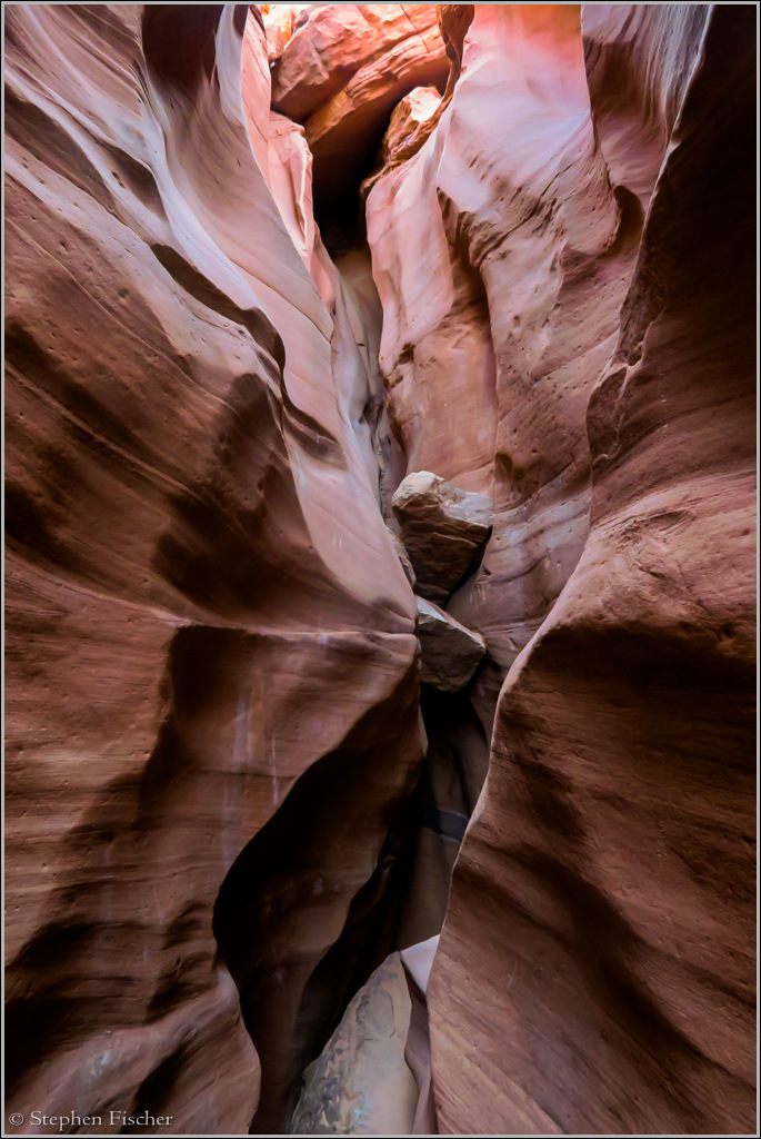 Slot canyoneering in Southern Utah