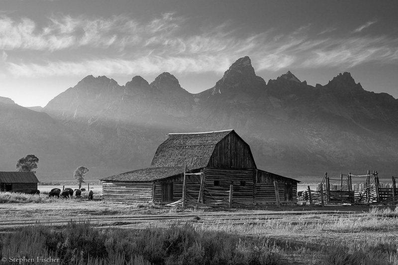 Mormon row sunset